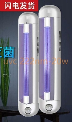 Lámpara de inducción de esterilización UVC 20W para purificación de aire 222nm Peak Weavelength